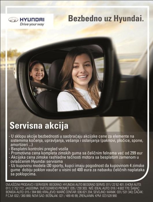 Hyundai servisna akcija "Bezbedno uz Hyundai"